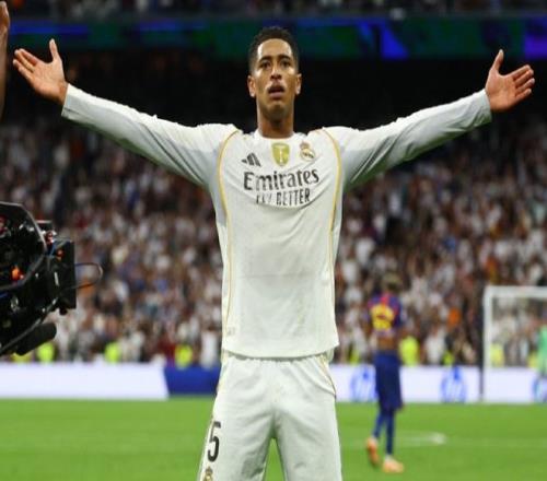 贝林国家德比数据：传射建功，5脚射门3次射正，评分8.2