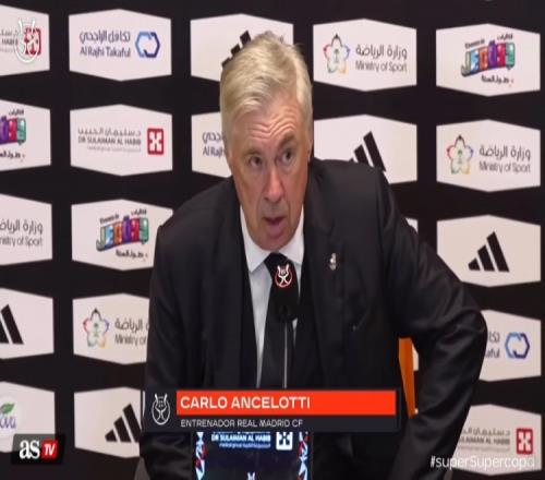 安切洛蒂：我觉得有了红牌可以尝试逆转但多一人却没创造出机会