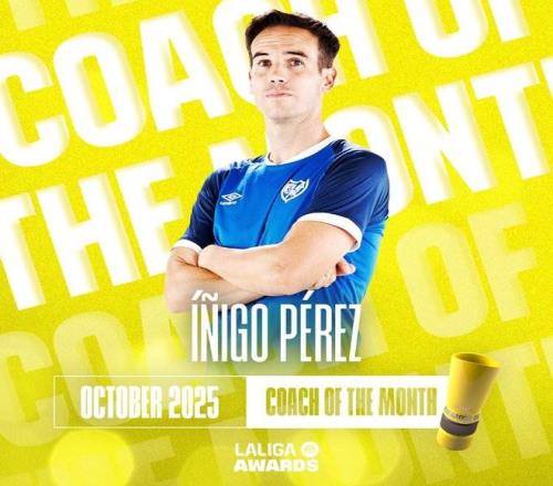 三战全胜，巴列卡诺主帅伊尼戈佩雷斯当选西甲10月最佳教练