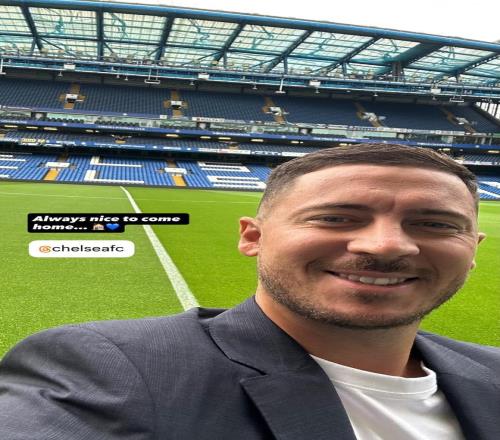 即将出战传奇赛，阿扎尔晒重返斯坦福桥照片：回家总是很美好