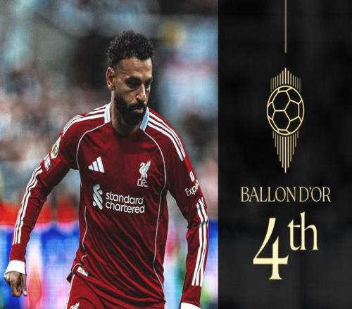 萨拉赫历年金球奖排名：第6次入围，今年第4名创新高