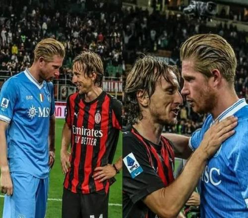 德布劳内晒与魔笛合照：大家都享受美好的足球，很高兴见到你