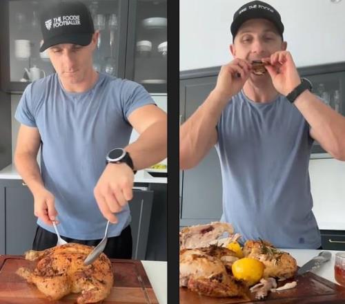 转型！邮报：一英超球员退役后转型美食主播，有超6.8万粉丝