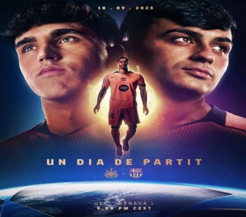 巴萨发布客战纽卡海报：拉什福德重返英格兰，佩德里、库巴西出镜