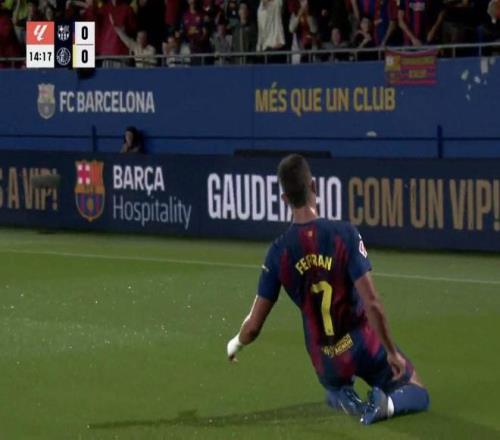 终于进了，费兰托雷斯生涯第11次对阵赫塔费首次取得进球