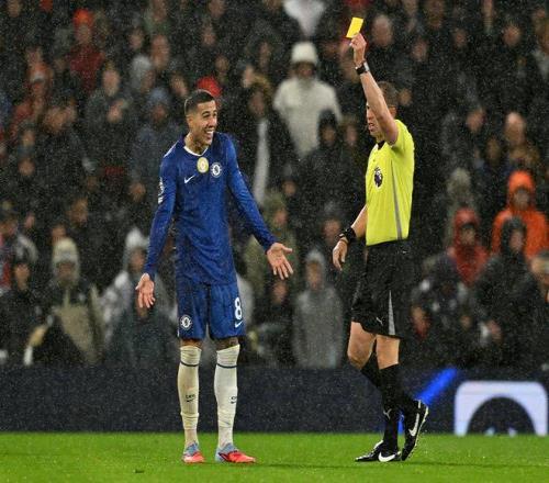 Opta：切尔西得牌数超过射门数，200304赛季以来英超首例