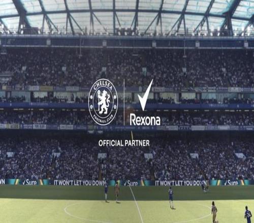 切尔西官方：与止汗剂品牌Rexona延长长期合作伙伴关系