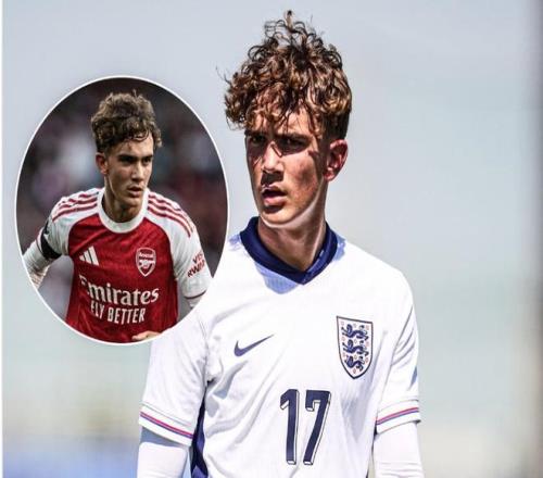 15岁零286天，阿森纳小将道曼成为英格兰U19史上最年轻进球者
