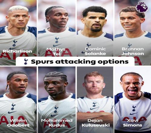 这条攻击线怎么样英超官方晒出热刺前场八大攻击手