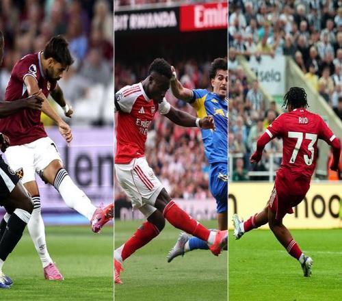 懂球帝X咪咕英超第2轮最佳进球评选：萨卡逆足爆破，利物浦团队绝杀