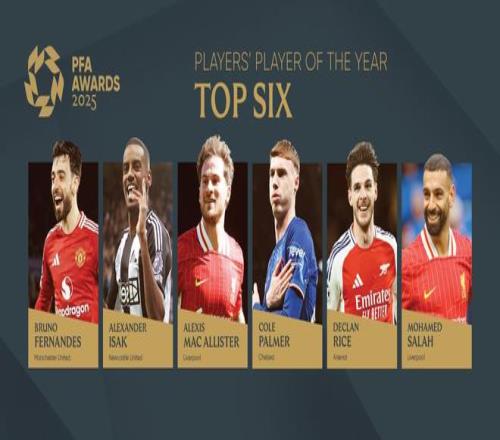 官方：2025年PFA年度最佳颁奖典礼将于北京时间明天0点开始