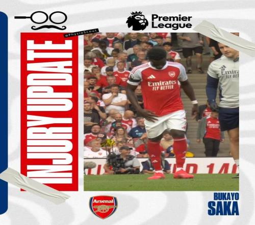 无缘战利物浦！分析师：萨卡可能伤缺26周，厄德高一个月内复出