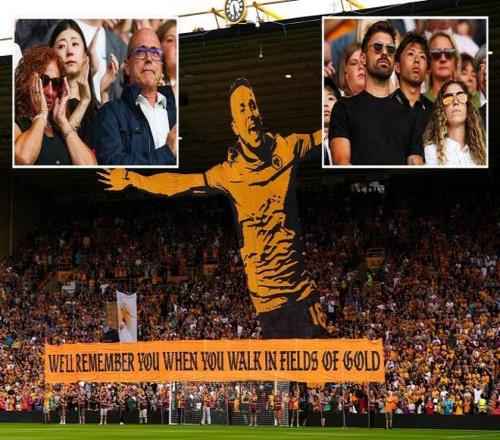 狼队英超首轮举行活动纪念若塔若塔父母和妻子、鲁本内维斯出席