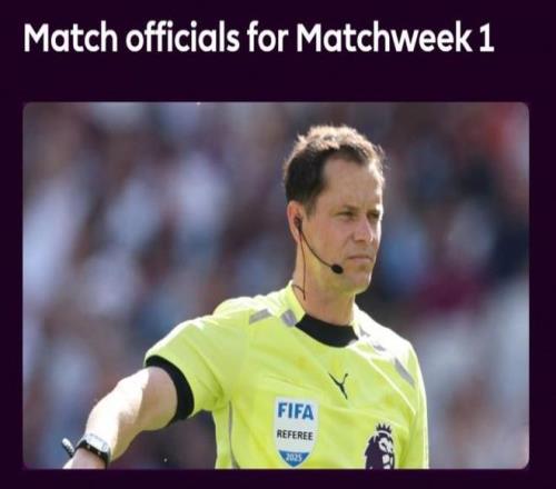 英超首轮裁判：安东尼泰勒执法利物浦伯恩茅斯胡珀吹曼联阿森纳