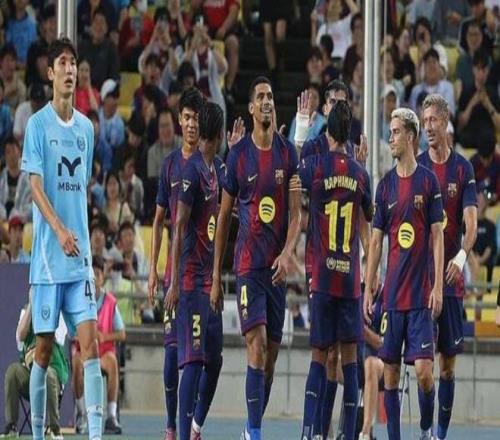 韩媒:两场比赛均大比分惨败,K联赛球队跟巴萨比差距太大 韩媒:两场比赛均大比分惨败,K联赛球队跟巴萨比差距太大