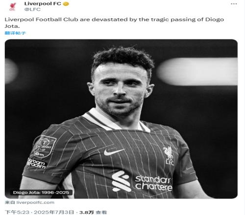 战胜伤情却被命运无常击倒：28岁的若塔，绿茵场上的一颗耀眼流星