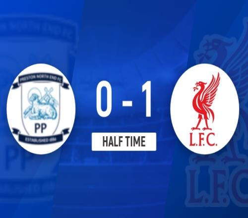 半场利物浦10普雷斯顿布拉德利破门索博斯洛伊献助攻