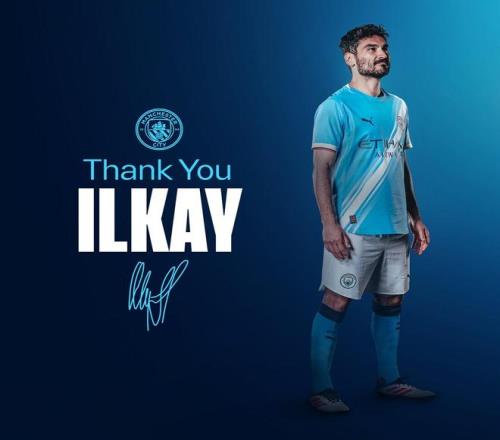 官方：34岁曼城中场京多安加盟加拉塔萨雷，双方签约两年