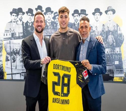 德天空：多特无需为安塞尔米诺支付租借费，但需承担他的薪水