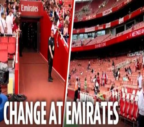 太阳报：在阿尔特塔要求下，酋长球场移除球员通道顶棚以增强互动