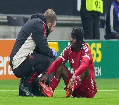 邮报：弗林蓬因伤预计缺席6周，将在国际比赛日后回归