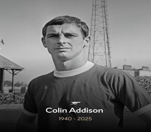 阿森纳旧将科林阿迪森85岁与世长辞，枪手官方悼念