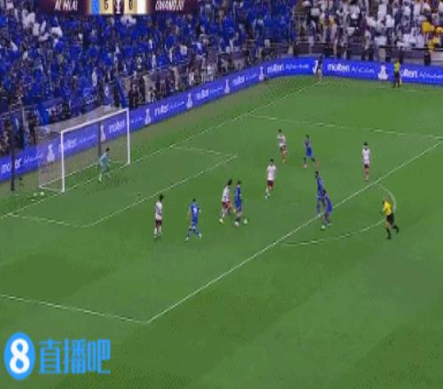 梅开二度！新月禁区外断球，多萨里弧顶射门得手！
