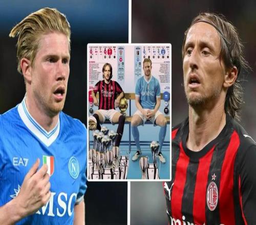 大师对决！莫德里奇德布劳内意甲正面刚，风格不尽相同各有所长