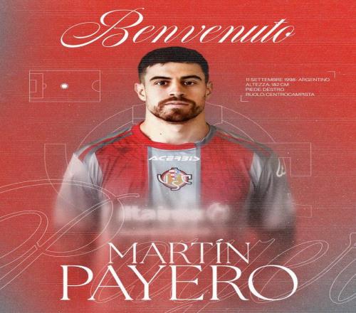 官方：克雷莫纳租借前阿根廷国奥中场帕耶罗，附带买断条款