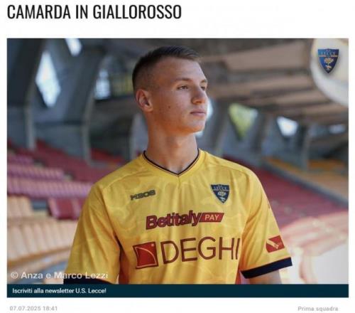 意媒：莱切出售主力前锋克尔斯托维奇，卡马达有望在首轮意甲首发