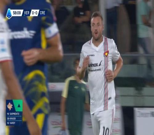 客战维罗纳替补出场，瓦尔迪迎来意甲生涯首秀