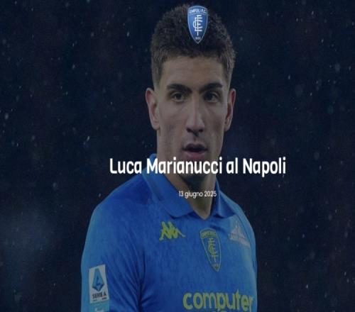 官方:恩波利20岁后卫马里亚努奇正式转会加盟那不勒斯 官方:恩波利20岁后卫马里亚努奇正式转会加盟那不勒斯