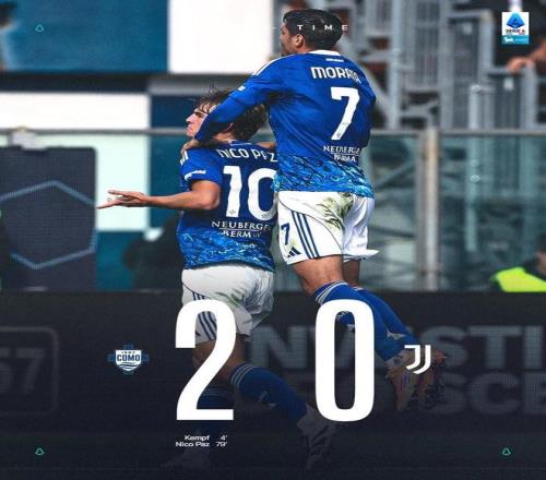 尼科帕斯闪耀全场，科莫时隔73年再次在意甲联赛中击败尤文