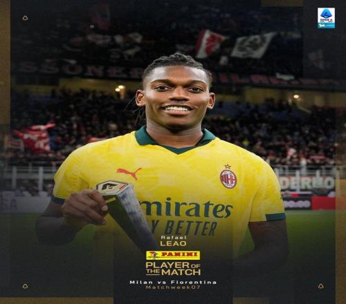 梅开二度导演逆转，莱奥当选米兰vs佛罗伦萨全场最佳