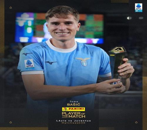 闪击制胜，托马巴希奇当选拉齐奥vs尤文全场最佳