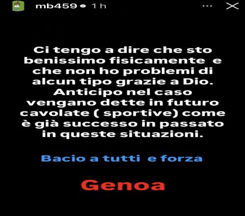 巴洛特利发文:我身体状况很好,没有任何问题