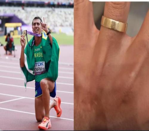 失而复得，世锦赛竞走冠军比赛中不慎丢失的婚戒幸运地被找回