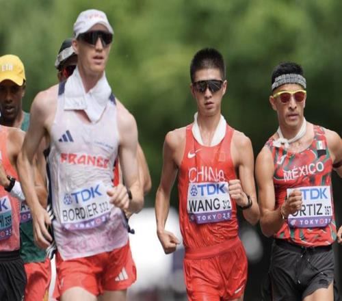 田径世锦赛男子20公里竞走：王朝朝8秒之差摘银，邦菲姆金牌