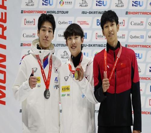 短道速滑世巡赛蒙特利尔站男子1500米：孙龙摘铜，刘少昂第六