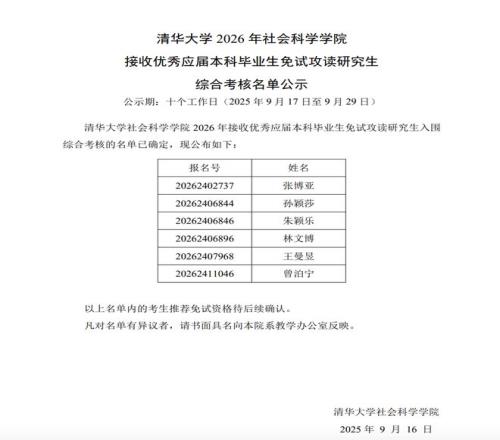 孙颖莎、王曼昱免试清华读研公示