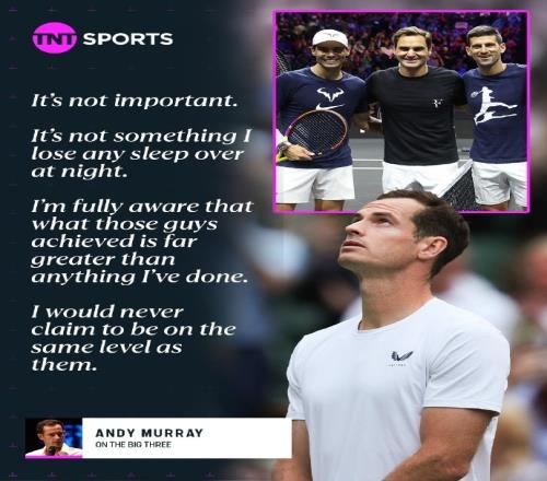 穆雷谈网坛四巨头称号：费德勒、纳达尔、德约成就远远超过了我