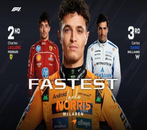 F1意大利二练：诺里斯全场最快，勒克莱尔第2，安东内利退赛