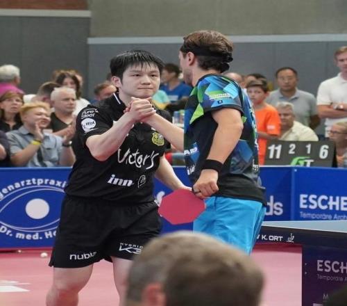 樊振东31战胜泽利科，收获德甲首场胜利