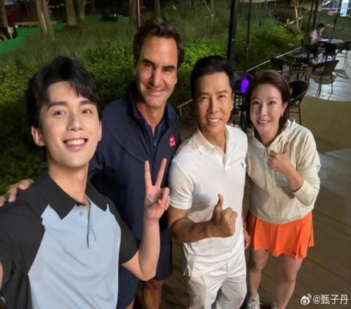 甄子丹：有幸能在顶尖赛事中初尝网球的魅力