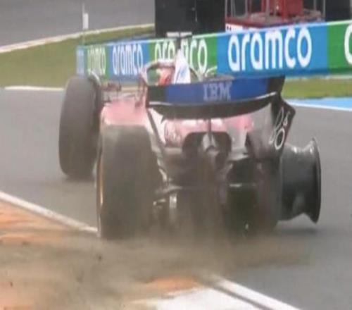 汉密尔顿上墙&勒克莱尔与安东内利相撞，法拉利双车出局