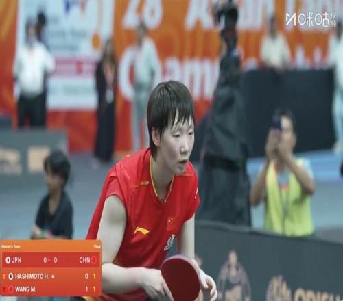 王曼昱31击败桥本帆乃香，国乒女团10领先日本
