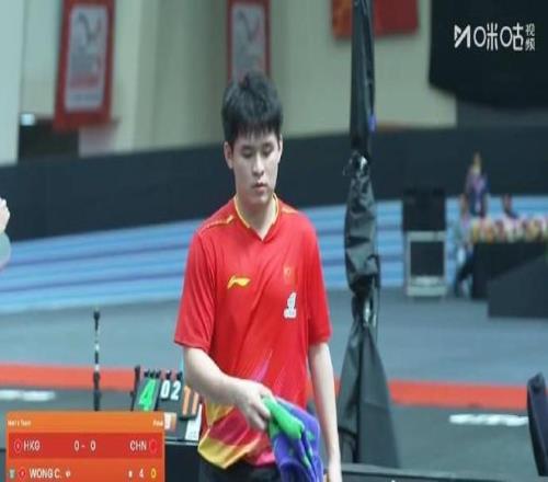 林诗栋30战胜黄镇廷，国乒男团10领先中国香港