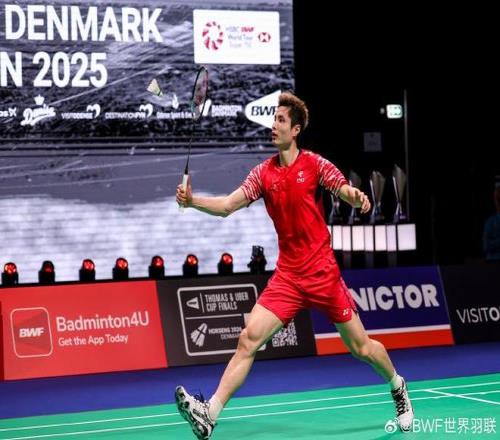 石宇奇21力克安赛龙，晋级丹麦赛男单决赛