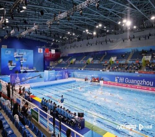 广东奥体中心游泳跳水馆惊艳亮相，水球将士齐点赞：国际范儿